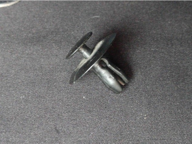 clipes peugeot 6mm a indústria automotiva clipe push pin 3D print model - Mito3D