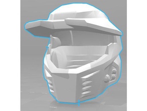 halo 4 mk v mjolnir helmet 3d printing caboose combat evolved 1 red vs blue 3d print model - Mito3D