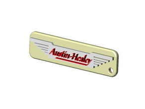 austin healey logo porte-clés analyses & répliques 3d print model - Mito3D