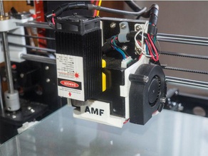 lazer mount anet a8 makine araçları 3d yazıcı lasercut kesici 3d print model - Mito3D