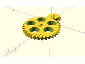 parametrico slim a spina di pesce riduttore incorporato vite regolazione dell'angolo d'elica Stampante 3d parti 3d print model - Mito3D