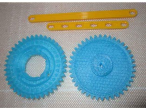 gear ball screw transport - fischertechnik construction toys 3d print model - Mito3D