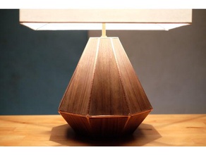 3d print walnut lamp decor 3d print model - Mito3D