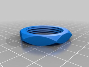 customized lamp shade nut parts lampshade retainer ring 3d print model - Mito3D