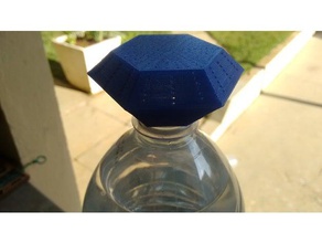 parametric watering conector pet bottles outdoor & garden bottle gardening irrigation recycling sprinkler can 3d print model - Mito3D