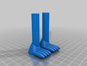 çizgi film karakteri benim bacaklar 3d baskı 3d print model - Mito3D