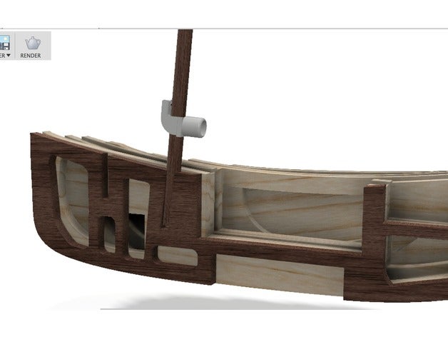 bükülebilir model tekne r c araçlar 3D print model - Mito3D