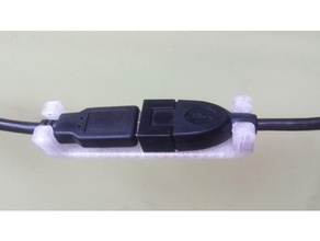 usb-Erweiterung-Kabel-clip - Elektronik Kabel-management freecad Sicherheit 3d print model - Mito3D