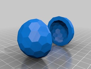 blitzball molde art la bola baja poli el moho 3d print model - Mito3D