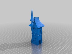 casa medieval edifícios e estruturas 3d print model - Mito3D