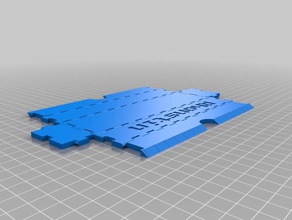 my customized folding word pencil case office 3d print model - Mito3D