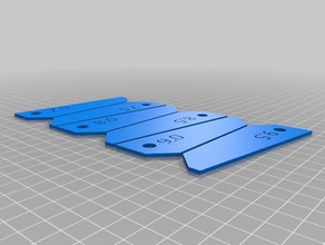 water ski wing angle guage set 3d printing 3d print model - Mito3D