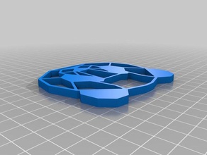 il mio personalizzato origami panda testa arredamento su misura 3d print model - Mito3D