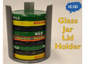 tapa del frasco de titular cocina y comedor vidrio tarro la mason jar 3d print model - Mito3D