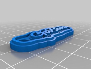 giboni keychains customized 3d print model - Mito3D