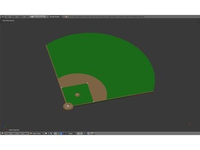 un terrain de baseball sport et loisirs une balle base ball le diamant champ 3d print model - Mito3D