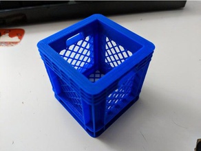 small milk crate model furniture prop 3d print model - Mito3D