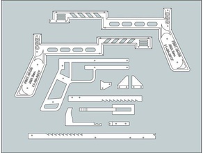 banda de goma la pistola ogg p201 ai-oh madera 10 rondas renovado impresión 3d juegos y juguetes Impreso en las piezas arma fuego alimentación juguete 3d print model - Mito3D