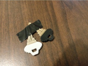 - Schlüssel-Abdeckung Schlüsselanhänger 3d print model - Mito3D