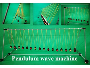 Pendel, Welle Maschine Physik & Astronomie Pendel wave-Maschine 3d print model - Mito3D