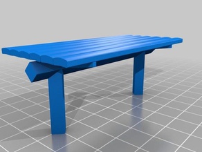 dsb bench toys & games miniature model railroad trains 3d print model - Mito3D