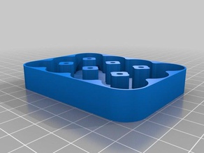 özelleştirilmiş pil durumumda manyetik kaplar 3d print model - Mito3D