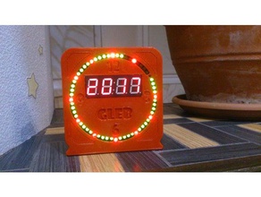 caso relógio de diy ec1204b ds1302 kit ec1204 eletrônico led 3d print model - Mito3D