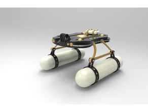 sarcelle d'eau à l'atterrissage r c véhicules tealdronechallenge drone de l'eau 3d print model - Mito3D