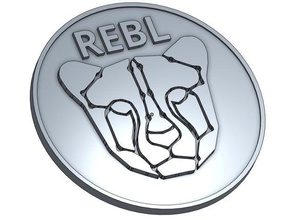rebellisch-token Münzen und Abzeichen bitcoin Münze crypto kryptogeld rebellisch token 3d print model - Mito3D