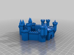 chienny Burg Gebäude & Strukturen kundengebundene 3d print model - Mito3D