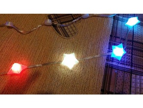 christmas garland ws electronics ws2812 3d print model - Mito3D