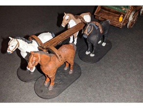 cavalos - de 28mm jogos 3d print model - Mito3D