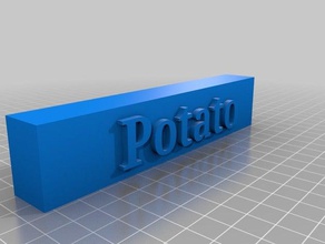 Kartoffel-Mann 3d-drucken 3d print model - Mito3D