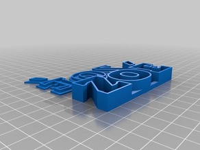 my customized text box lid - containers 3d print model - Mito3D