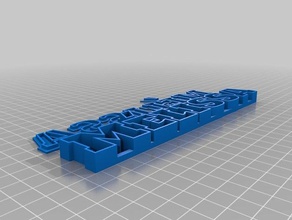 my customized text box lid - m lissa containers 3d print model - Mito3D