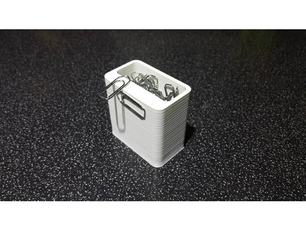 paper clip box magnet office 3D print model - Mito3D