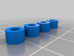 4mm round spacer set r c vehicles craftbot craftunique drone multicopter quadcopter 3d print model - Mito3D