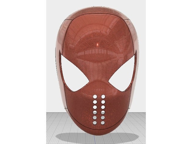 spiderman homecoming faceshell props face shell mask movie web shooter 3D print model - Mito3D