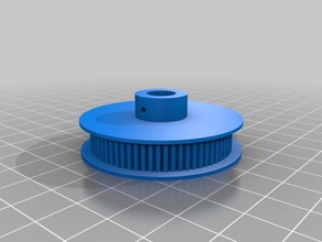 my customized parametric timing pulley v7 parts 3d print model - Mito3D