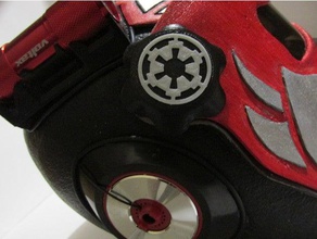 viseira de botão traje pac cosplay capacete knob star wars 3d print model - Mito3D