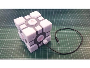 companion cube speaker box detailed model audio 3d print model - Mito3D