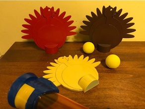 turquia pênaltis brinquedo & acessórios para jogos toda a família jogo nerf nerfgun blaster gun dia de ação graças 3d print model - Mito3D