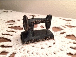 singer sewing machine keyring keychains bag tag key chain fob ring keychain luggage miniature name tags small zipper pull zipperpull 3d print model - Mito3D