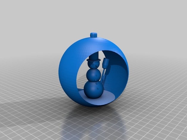 Schneemann ornament Dekor Weihnachten Weihnachts-Dekoration 3D print model - Mito3D