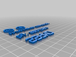 my customized 3d thingitag signs & logos 3d print model - Mito3D