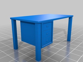 escritorio juegos y juguetes muebles para muñecas casa de en miniatura 3d print model - Mito3D