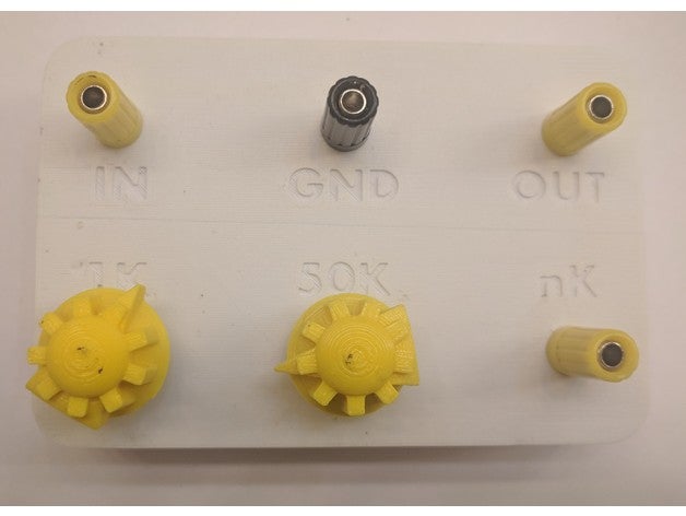 resistor decade box diy Jahrzehnt - Widerstand Widerstands-Dekade 3D print model - Mito3D