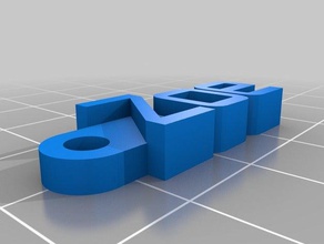 zoe organização personalizado 3d print model - Mito3D