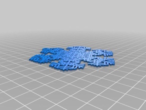 snowflake thing interactive art customized 3d print model - Mito3D