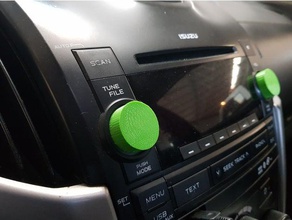 boton radio isuzu La stampa 3d dmax 3d print model - Mito3D